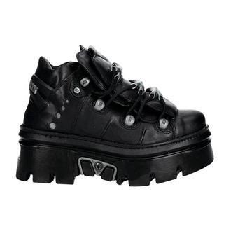 New Rock M-Wall Platform Sneakers - Dames - Schoenen - Zwart - Maat: 41 EU Leer