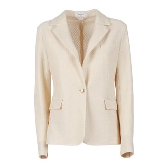 Circolo 1901 Blazers, male, Beige, Size: 3XS Giacca Slim Fit