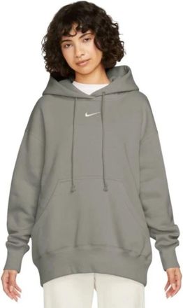 Nike Sportswear Phoenix Fleece Hoodie Womens Light Gray Pullover DSGL359