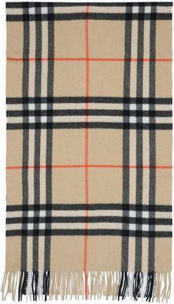 Burberry Beige Cashmere Scarf-Donna