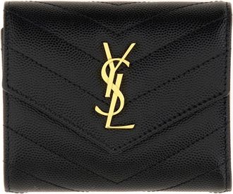 Saint Laurent Cassandre Matelassé Multi-Fold Wallet-Donna