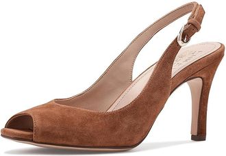 Naturalizer 27 Edit Alexa Womens Sandals Walnut Wake Suede : 6.5 M (B), Leather