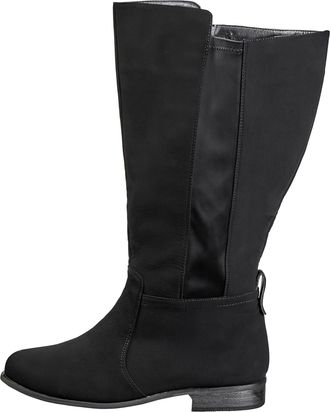 Sheego Weitschaftstiefel SHEEGO, Damen, Gr. 37, XXL-Schaft, schwarz, Polyester, Schuhe Weitschaftstiefel