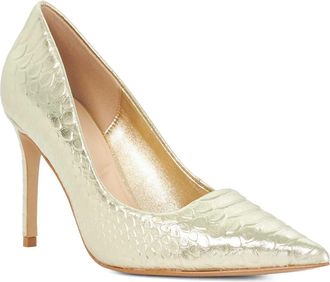 Dune London Assured Pointed Toe Pump in Gold at Nordstrom, Size 7.5Us