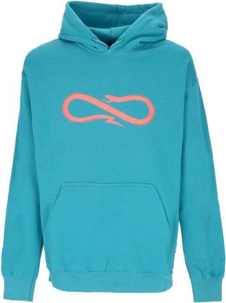 PROPAGANDA Petrol Logo Hoodie Sweatshirt met lange mouwen - Heren - Hoodies - Blauw - XL - Katoen - Hoodies & sweatvesten