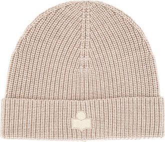 Isabel Marant Wool Hat With Logo Patch-Donna
