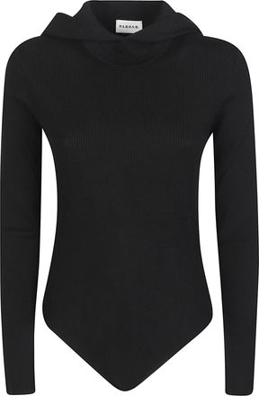 P.A.R.O.S.H. Leila Ribbed Wool Long Bodysuit