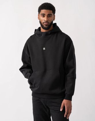 HUGO BOSS Mens HUGO Danovohood Mens Hoodie - Black 001 - Size: 38