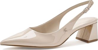 Calvin Klein Sarra Womens Sandals Ivory Patent : 6.5 M, Synthetic