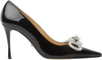 Mach & Mach Double Bow 95 Leather Pumps, Brand Size 36.5 ( US Size 6.5 )