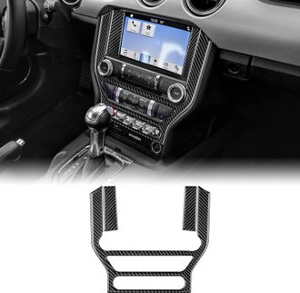 OEM Juego De 3 Marcos Para Consola De Coche, Panel De Control Central, Aire Acondicionado, Cubierta De Cd, Pegatinas Decorativas De Fibra De Carbono, Comp