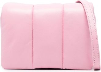 Stand Studio quilted leather satchel bag - women - Lambskin/Polyester/Lambskin - One Size - Pink