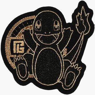 Balmain POKEMON Golden Effect Wool CHARMANDER Patch Embellished with size Unic