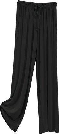 Generic Womens Summer Modal Pajama Trousers Breathable Lightweight Nightwear Super Soft Comfy Modal Comfortable Casual Elasticated Waist Straight Leg Home Sle