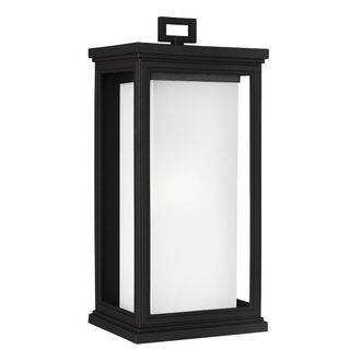 Netlighting Roscoe 1 Light Outdoor Large Wall Lantern Light Black IP44 E27