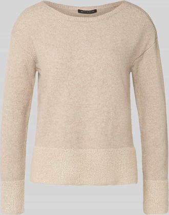 Betty Barclay Strickpullover mit gerippten Abschlüssen in Taupe, Größe 36