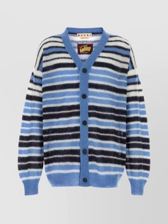 Marni embroidered mohair cardigan