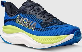 Hoka One One Mens Skyflow Running Shoes In Varsity Navy/electric Cobalt