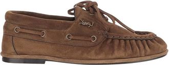 Saint Laurent Brown Suede Loafers