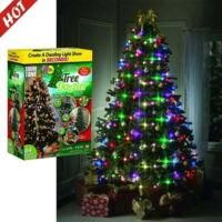 OEM Espect&aacute;culo De Luces Para El &Aacute;rbol De Navidad, Se Instala En Minutos: Coloque El Anillo De Luces En La Parte Superior Del &Aacute;rbol De Navidad Y Coloque L