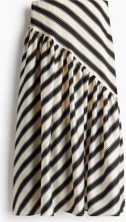 H&M Drapierter Jupe aus einer Lyocellmischung - Schwarz