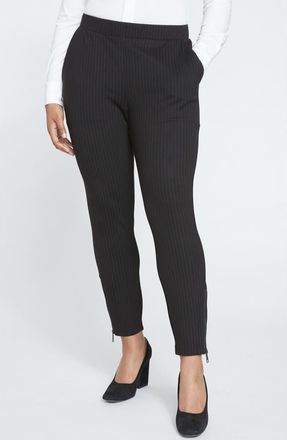 Universal Standard Moro Pull-On Pants in Slate Grey Pinstripe at Nordstrom, Size 4Xl