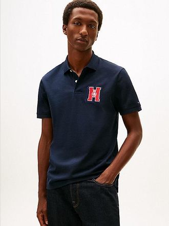 Tommy Hilfiger Regular Fit Appliqué Honeycomb Polo Shirt