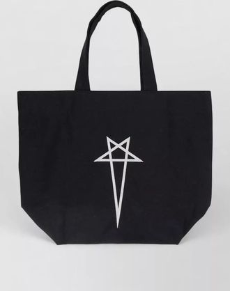 Rick Owens cotton canvas mini tote bag