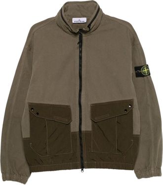 Stone Island Panama Overshirt - Heren - Jassen - Groen - Maat: L Katoen