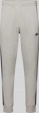 adidas Originals Sweatpants mit elastischem Bund in Hellgrau Melange, Gr&ouml;&szlig;e XXL