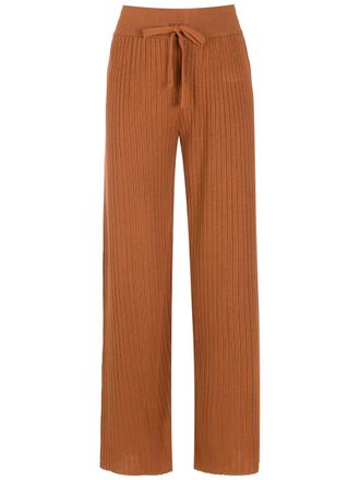 OLYMPIAH Alfredo knitted trousers - Brown