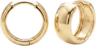 Argento Vivo Chunky Huggie Hoop Earrings in Gold at Nordstrom