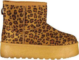 Laura Biagiotti Enkellaars - Dames - Winterlaarzen - Bruin - 39 EU - Polyester - Schoenen