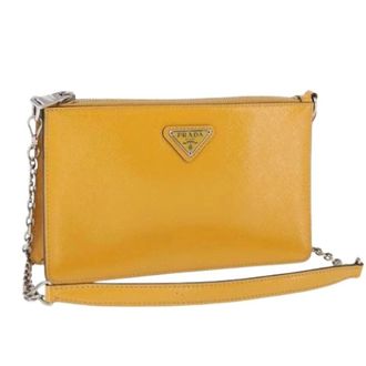 Prada Borsa a tracolla in pelle Pre-owned - - Pre-owned - Donna - Giallo - ONE SIZE