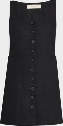 Faithfull The Brand Jacques Linen Mini Dress