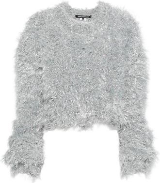 Junya Watanabe Tinsel-effect Cropped Sweater