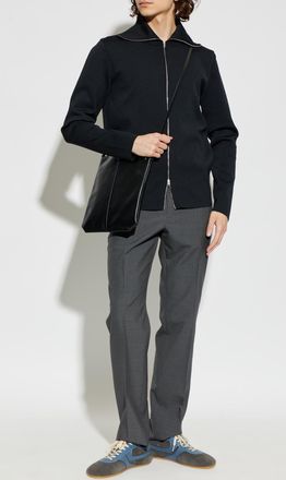 Jil Sander Sweatshirt With Collar, Mens, Black