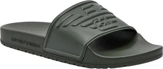 Emporio Armani Mules PVC logo - Dames - Sandalen - Groen - 39 EU - Schoenen
