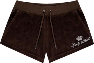 Juicy Couture Mujer, Pantalones cortos, Marr&oacute;n, Talla: S