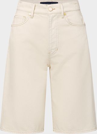 Veronica Beard Charlotte Longline Denim Shorts