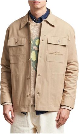 Maison Kitsun&eacute; Uomo, Giacche, Beige, L, new