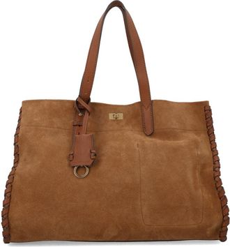 Anya Hindmarch Womens Tote Bag Mortimer Brown Leather Shoulder