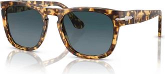 Persol Womens Po3333S 1056S3 Sunglasses In Beige Tortoise / Blue Gradient