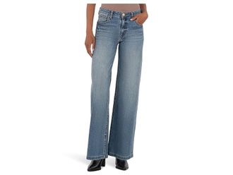 Kut from the Kloth Jean High-Rise Wide Leg Clean Hem Womens Jeans Ablaze : 00 31.5, Cotton/Denim/Spandex