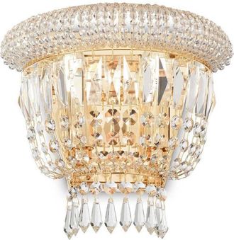 Ideal Lux Dubai - Aplique de pared 2 luces Latón, E14 - Ideal Lux