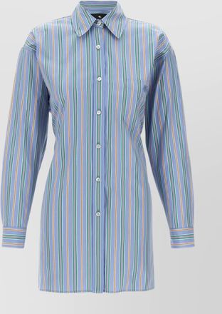 Etro striped shirt with long sleeves and back tie detail