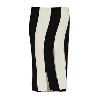 Entire studios Midi Skirts, female, Black, Size: XS Striped Skirt