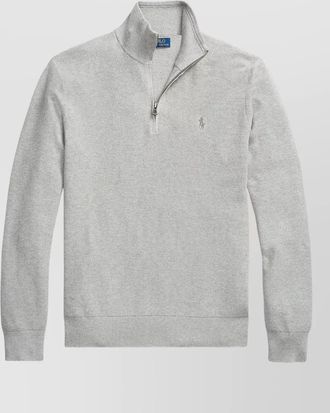 Polo Ralph Lauren cotton mockneck quarter-zip jumper