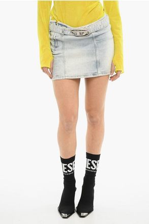 Diesel Denim Miniskirt DE-FLIP-S With Belt size 28