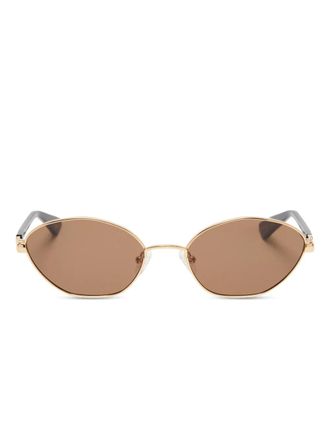Le Specs Le BeBe geometric-frame sunglasses - Gold